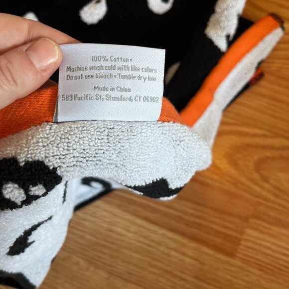 Halloween Hand Towel Ghosts Bats Eyes Caro Home - Picture 5 of 5